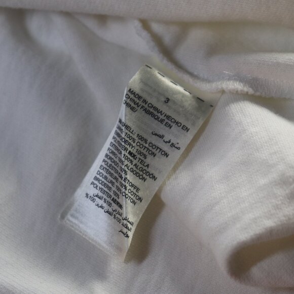 Chicos Zenergy Blue WhiteFloral Embroidered Open Floral Jacket Sweater Size 3 XL - Picture 9 of 16